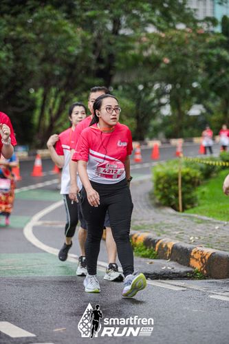 Race photo from Smartfren Run 2024