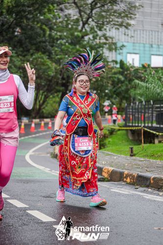 Race photo from Smartfren Run 2024