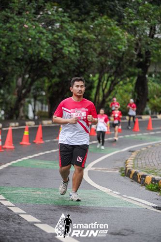 Race photo from Smartfren Run 2024