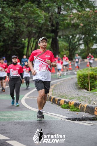 Race photo from Smartfren Run 2024