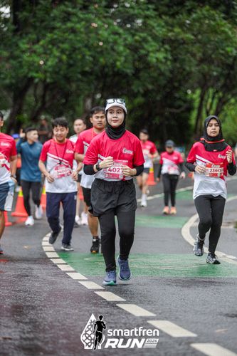Race photo from Smartfren Run 2024