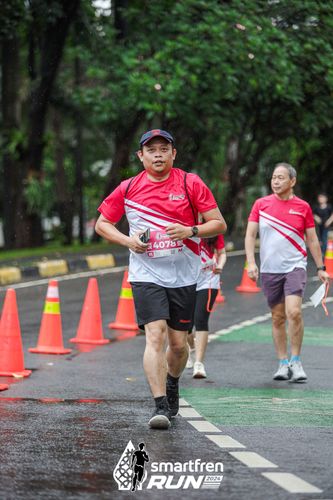 Race photo from Smartfren Run 2024