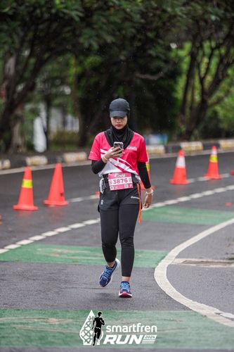 Race photo from Smartfren Run 2024