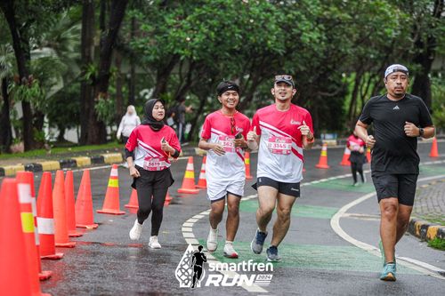 Race photo from Smartfren Run 2024