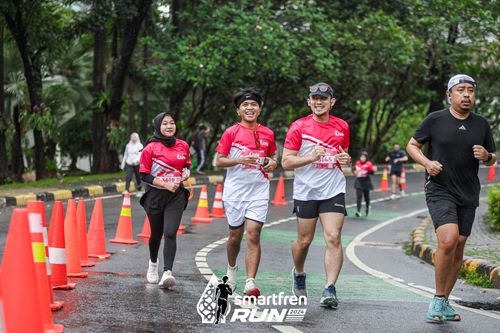 Race photo from Smartfren Run 2024