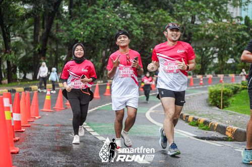 Race photo from Smartfren Run 2024