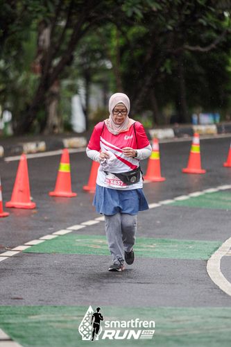 Race photo from Smartfren Run 2024