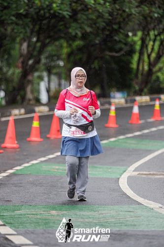 Race photo from Smartfren Run 2024