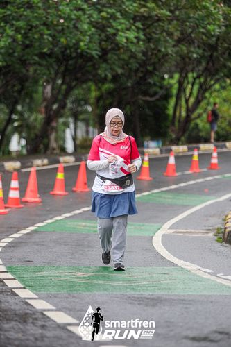 Race photo from Smartfren Run 2024