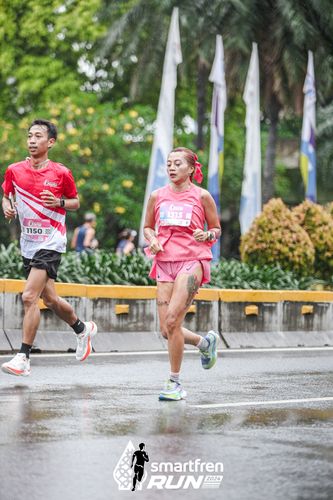 Race photo from Smartfren Run 2024