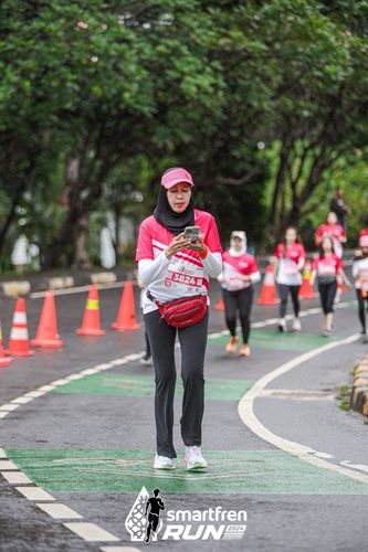 Race photo from Smartfren Run 2024