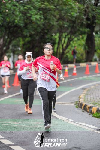 Race photo from Smartfren Run 2024