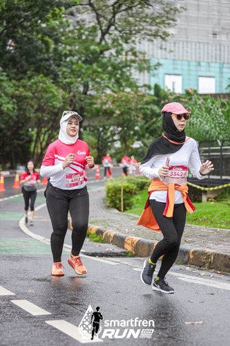 Race photo from Smartfren Run 2024