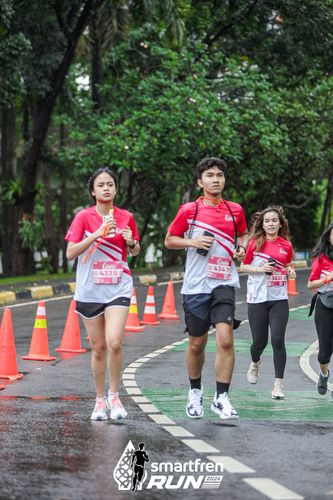 Race photo from Smartfren Run 2024