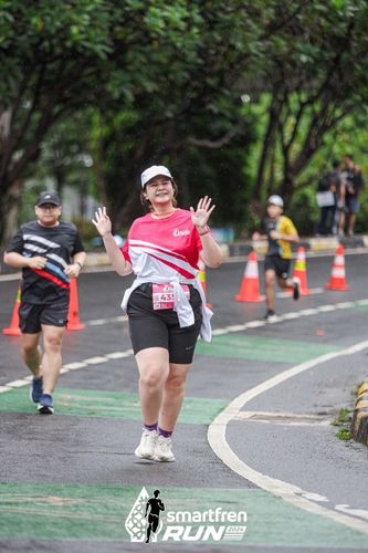Race photo from Smartfren Run 2024