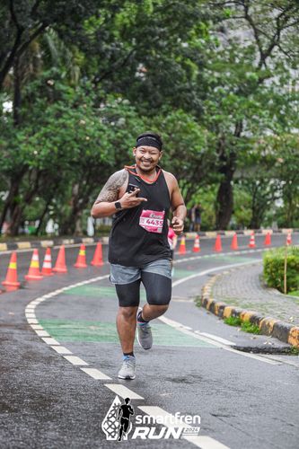 Race photo from Smartfren Run 2024
