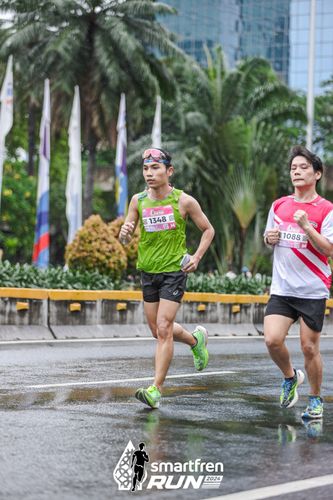 Race photo from Smartfren Run 2024