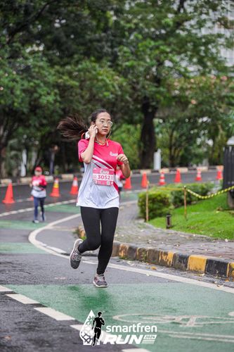 Race photo from Smartfren Run 2024