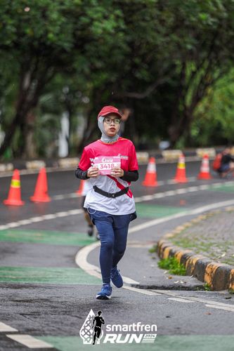 Race photo from Smartfren Run 2024