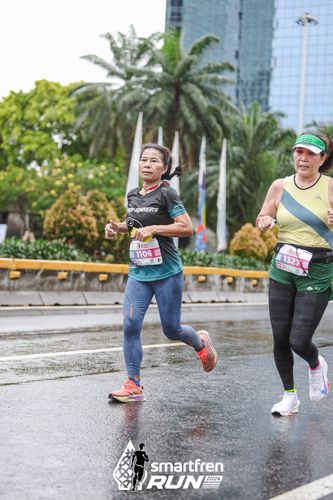 Race photo from Smartfren Run 2024