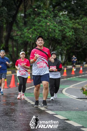 Race photo from Smartfren Run 2024