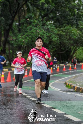 Race photo from Smartfren Run 2024