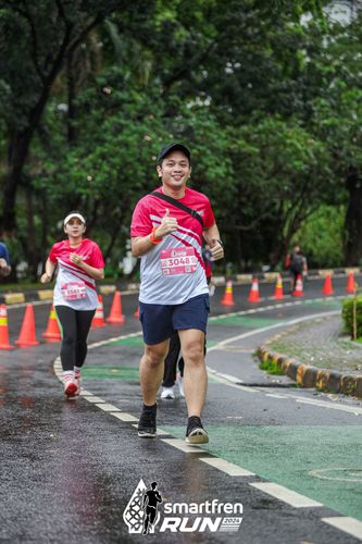 Race photo from Smartfren Run 2024