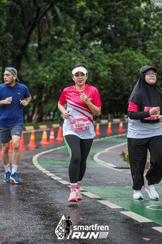 Race photo from Smartfren Run 2024