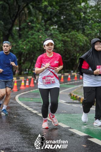 Race photo from Smartfren Run 2024