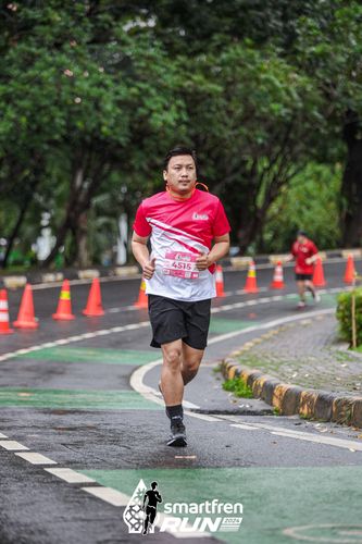 Race photo from Smartfren Run 2024