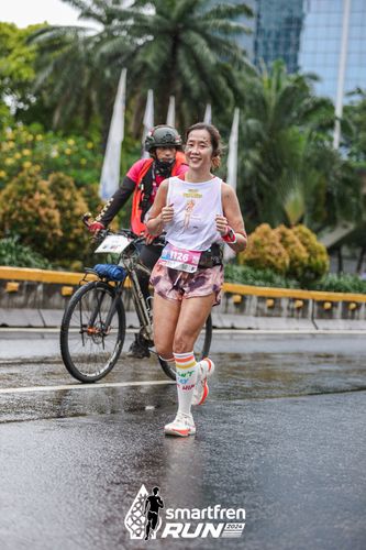 Race photo from Smartfren Run 2024