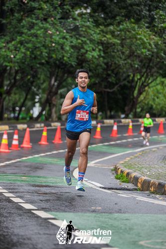 Race photo from Smartfren Run 2024
