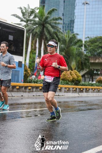 Race photo from Smartfren Run 2024