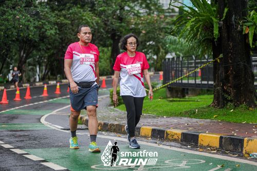 Race photo from Smartfren Run 2024