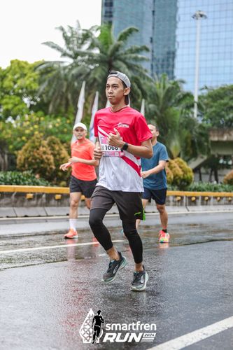 Race photo from Smartfren Run 2024
