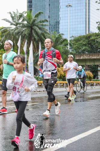 Race photo from Smartfren Run 2024