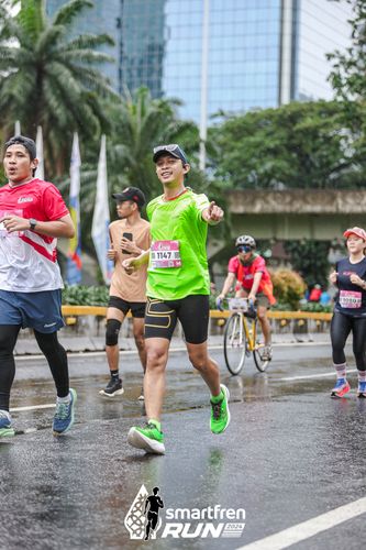 Race photo from Smartfren Run 2024