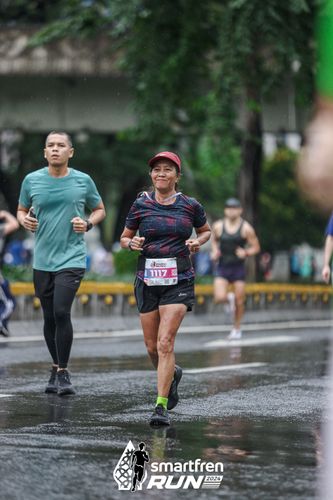 Race photo from Smartfren Run 2024