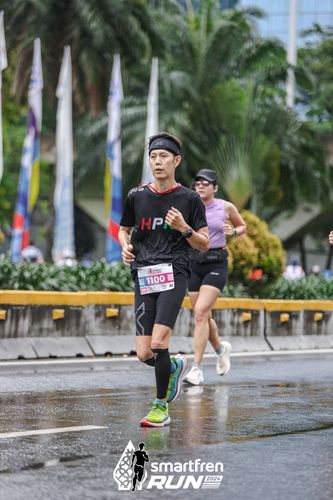 Race photo from Smartfren Run 2024