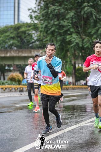 Race photo from Smartfren Run 2024