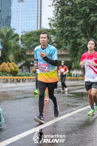 Race photo from Smartfren Run 2024