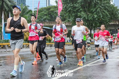 Race photo from Smartfren Run 2024