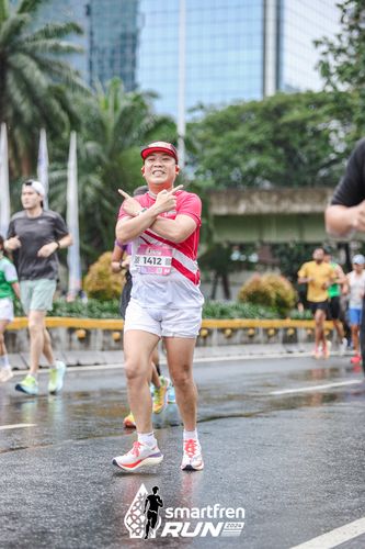 Race photo from Smartfren Run 2024