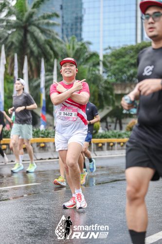 Race photo from Smartfren Run 2024
