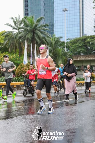 Race photo from Smartfren Run 2024