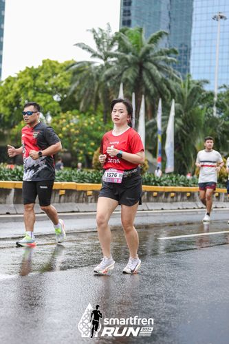 Race photo from Smartfren Run 2024