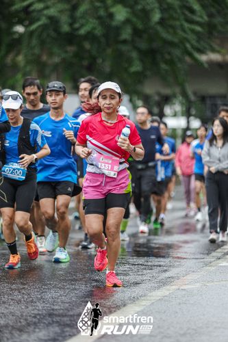 Race photo from Smartfren Run 2024