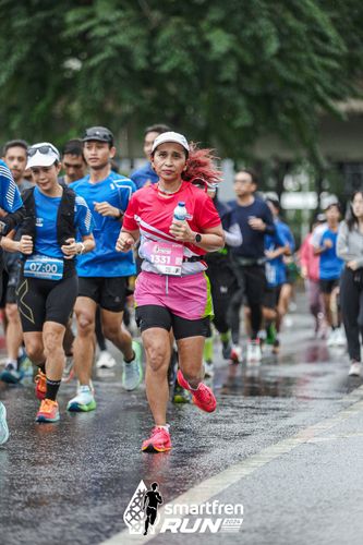 Race photo from Smartfren Run 2024