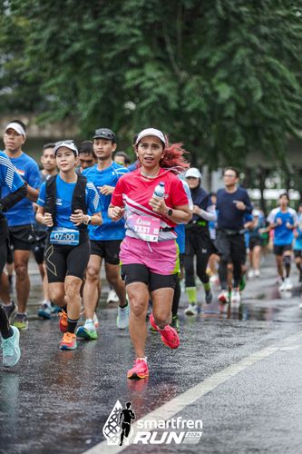 Race photo from Smartfren Run 2024