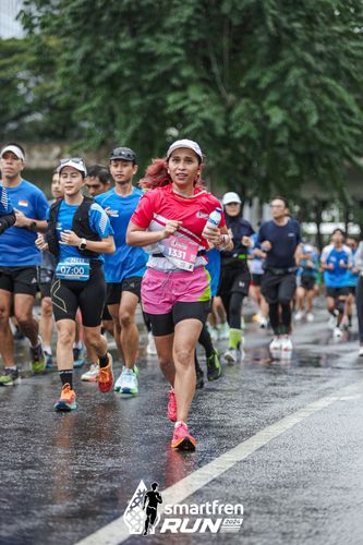Race photo from Smartfren Run 2024